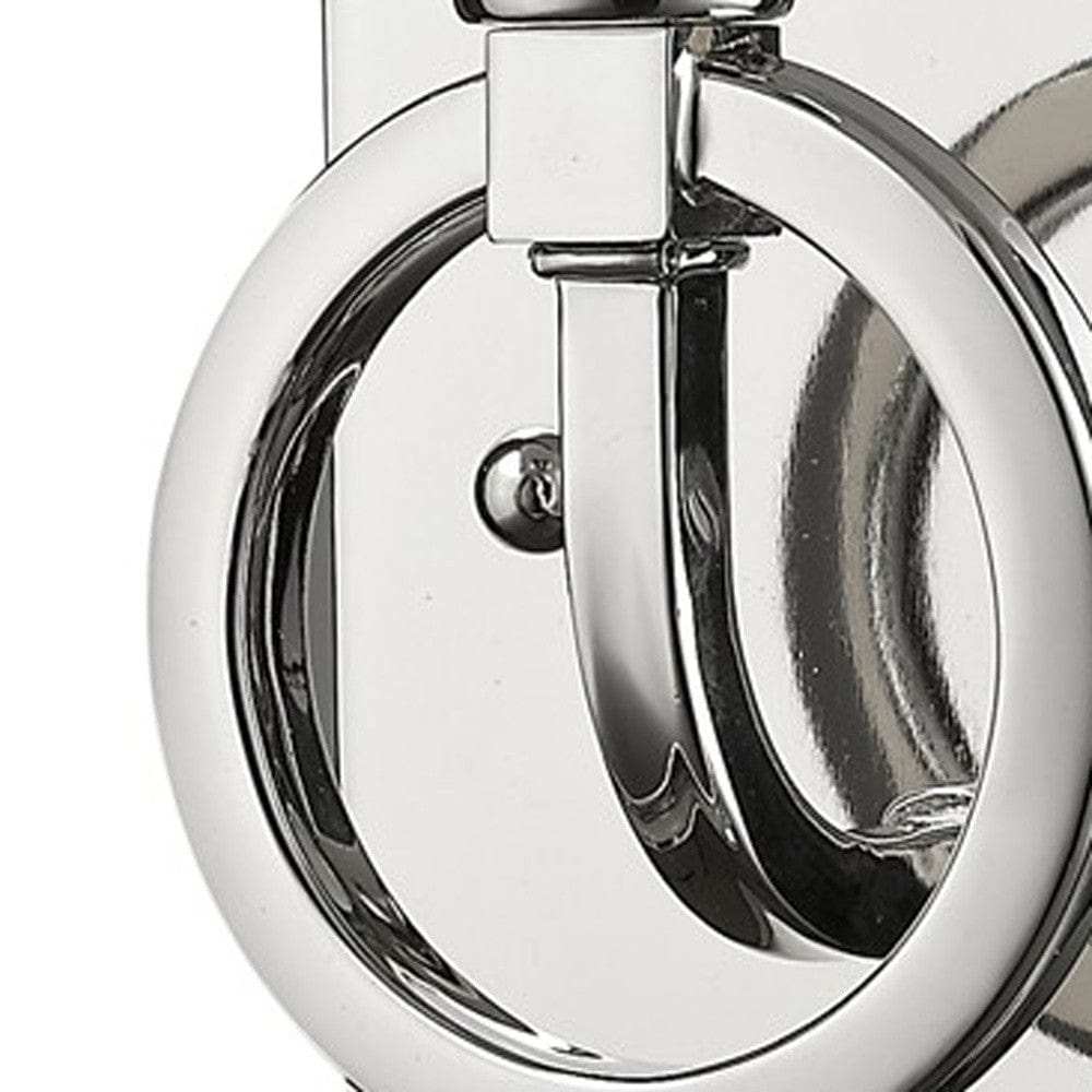 Silver Metal Wall Light with Frosted Glass Shade - Homeroots - Flyclothing LLC