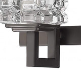 Coralie 3-Light Oil-Rubbed Bronze Sconce With Pressed Crystal Shades - Homeroots - Flyclothing LLC
