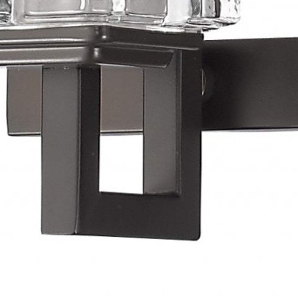 Coralie 3-Light Oil-Rubbed Bronze Sconce With Pressed Crystal Shades - Homeroots - Flyclothing LLC