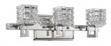 Coralie 3-Light Polished Nickel Sconce With Pressed Crystal Shades - Homeroots - Flyclothing LLC