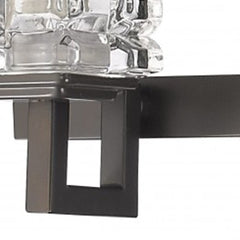 Coralie 5-Light Oil-Rubbed Bronze Sconce With Pressed Crystal Shades - Homeroots