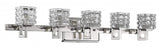 Coralie 5-Light Polished Nickel Sconce With Pressed Crystal Shades - Homeroots - Flyclothing LLC