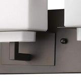 Rampart 3-Light Oil-Rubbed Bronze Vanity Light With Etched Glass Shades - Homeroots - Flyclothing LLC