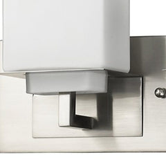 Rampart 3-Light Satin Nickel Vanity Light With Etched Glass Shades - Homeroots