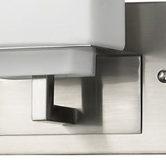 Rampart 3-Light Satin Nickel Vanity Light With Etched Glass Shades - Homeroots