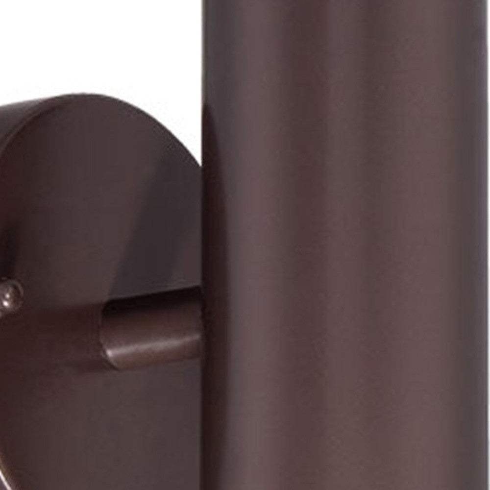 Bronze LED Two Light Can Shape Wall Sconce - Homeroots - Flyclothing LLC