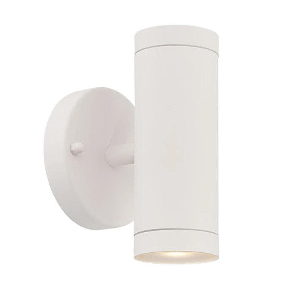 White LED Two Light Can Shape Wall Sconce - Homeroots