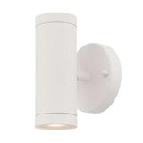 White LED Two Light Can Shape Wall Sconce - Homeroots