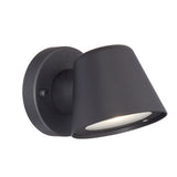 Matte Black LED Short Cone Wall Light - Homeroots