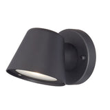 Matte Black LED Short Cone Wall Light - Homeroots
