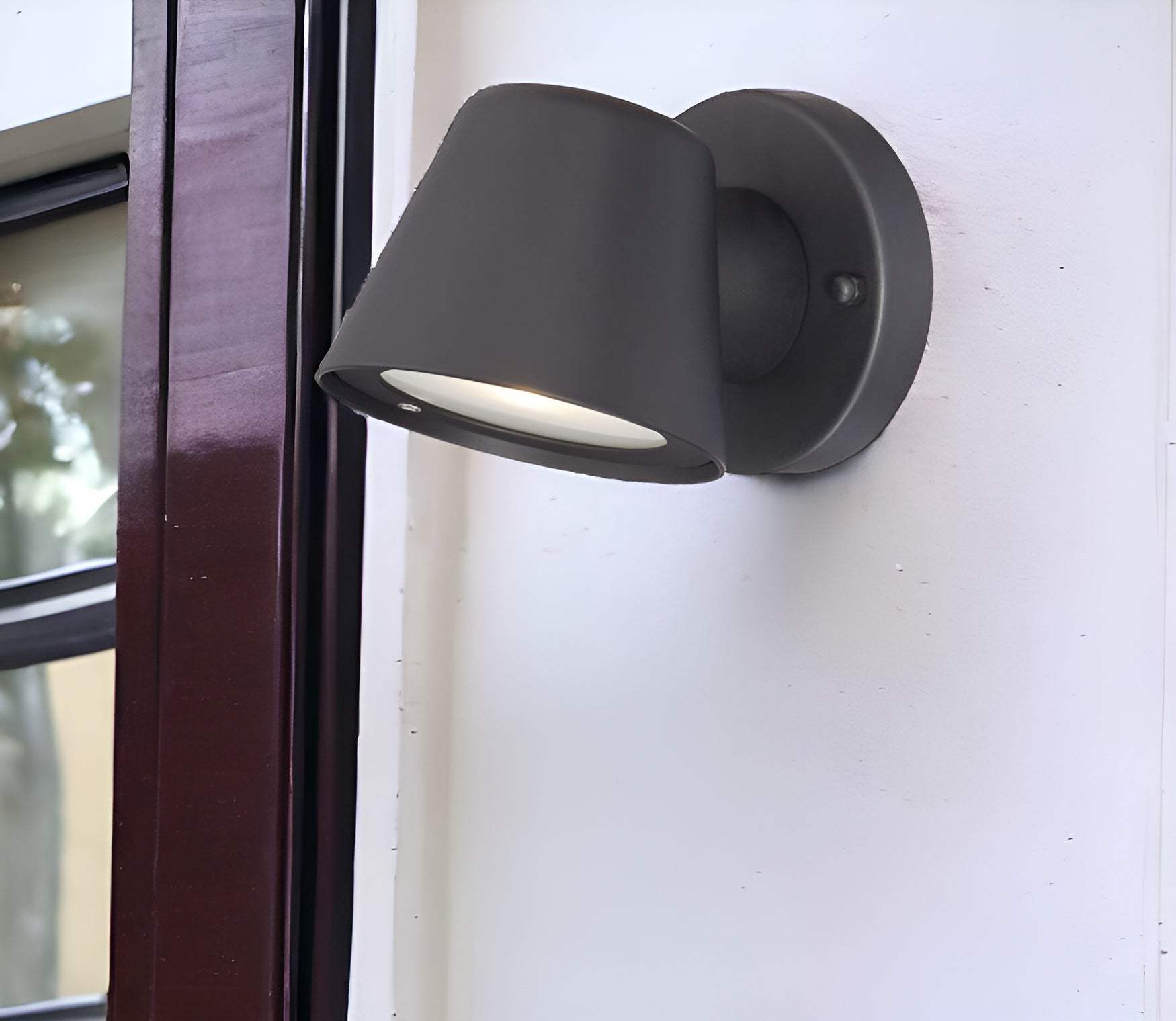 Matte Black LED Short Cone Wall Light - Homeroots - Flyclothing LLC