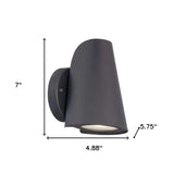 Matte Black LED Conical Wall Sconce - Homeroots - Flyclothing LLC