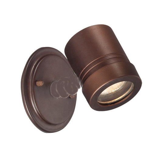 Antique Bronze Cylinder Wall Spotlight - Homeroots