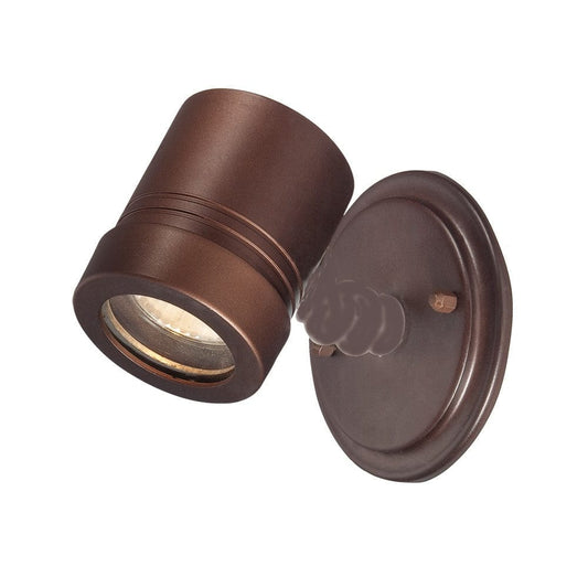 Antique Bronze Cylinder Wall Spotlight - Homeroots