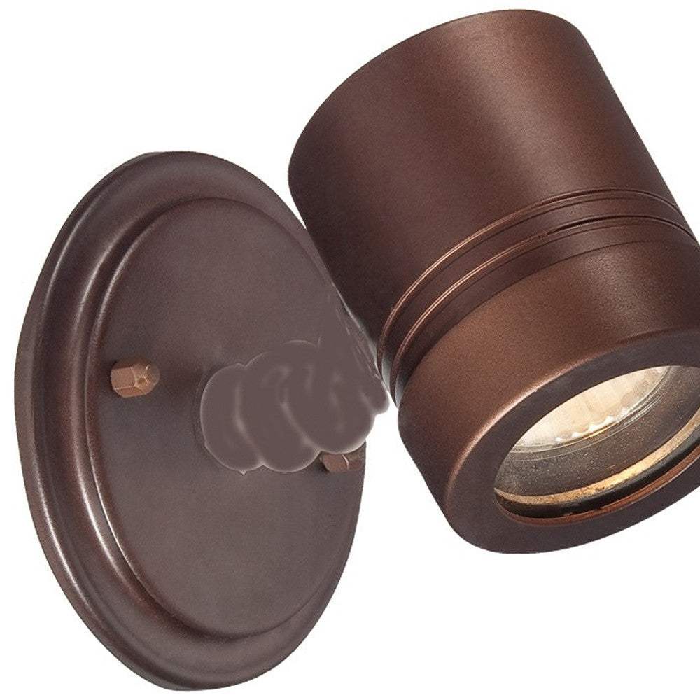 Antique Bronze Cylinder Wall Spotlight - Homeroots - Flyclothing LLC