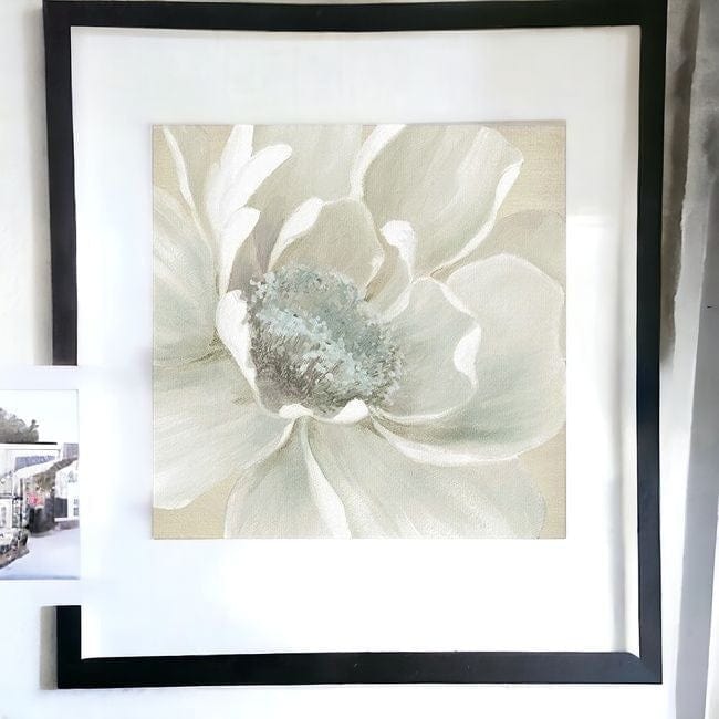 Soft Winter Flower Unframed Print Wall Art - Homeroots