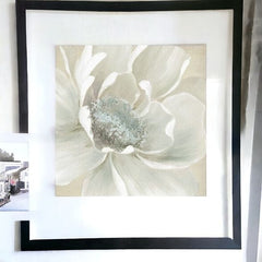 Soft Winter Flower Unframed Print Wall Art - Homeroots
