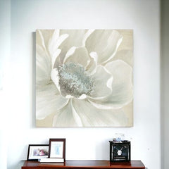 Soft Winter Flower Unframed Print Wall Art - Homeroots