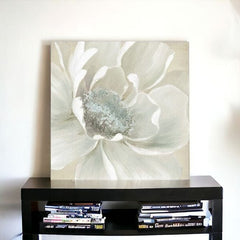 Soft Winter Flower Unframed Print Wall Art - Homeroots