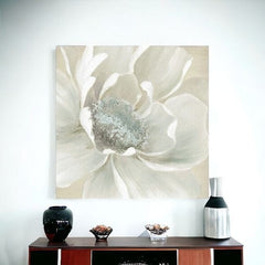Soft Winter Flower Unframed Print Wall Art - Homeroots