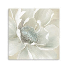 Soft Winter Flower Unframed Print Wall Art - Homeroots