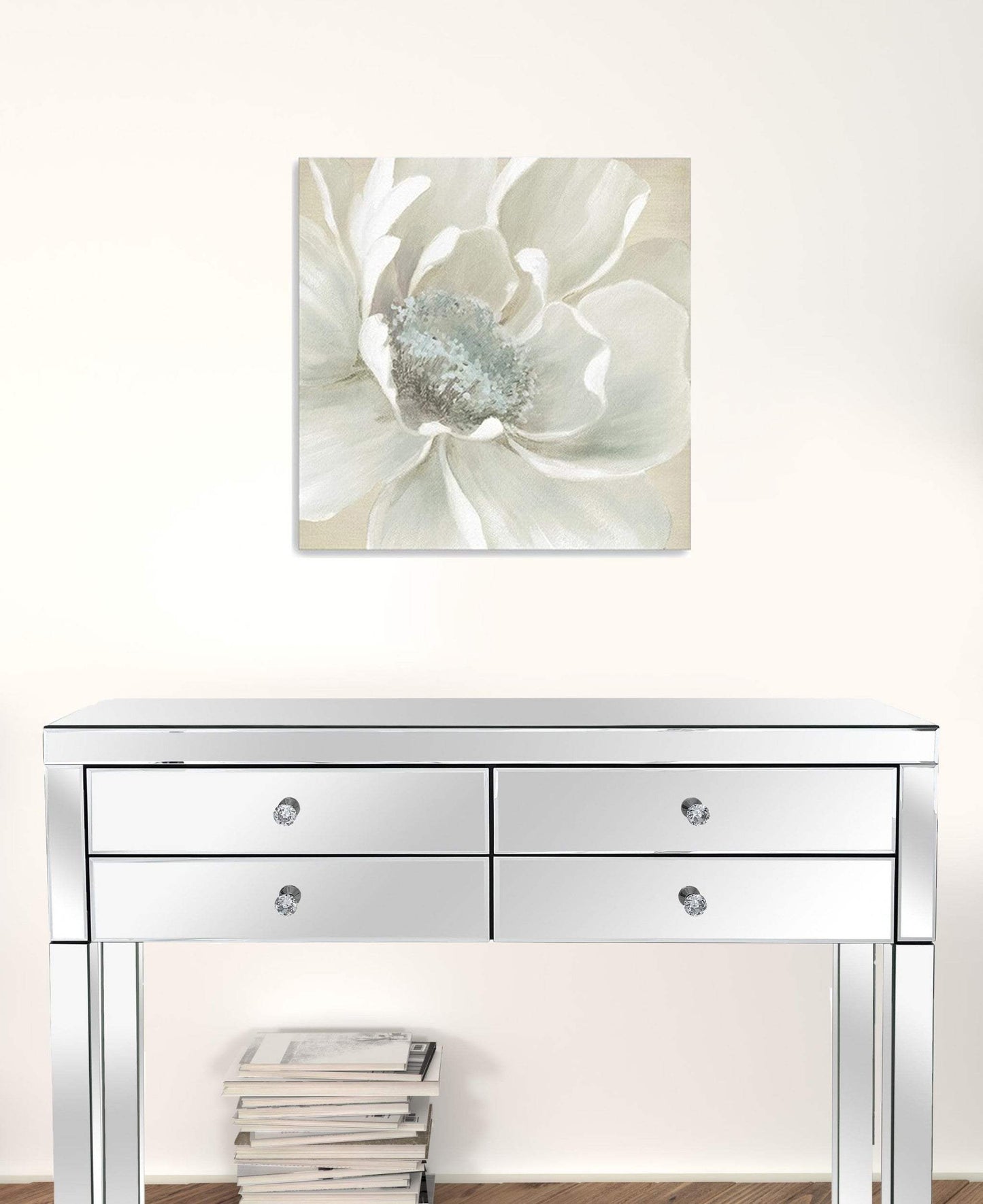 Soft Winter Flower Unframed Print Wall Art - Homeroots - Flyclothing LLC