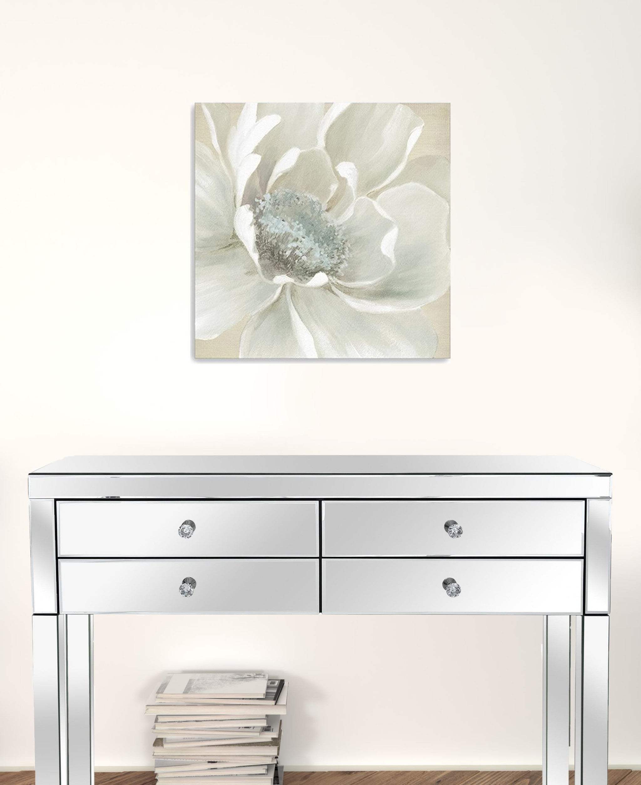 Soft Winter Flower Unframed Print Wall Art - Homeroots - Flyclothing LLC