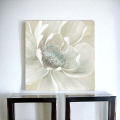 Soft Winter Flower Unframed Print Wall Art - Homeroots