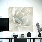 Soft Winter Flower Unframed Print Wall Art - Homeroots