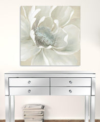 Soft Winter Flower Unframed Print Wall Art - Homeroots