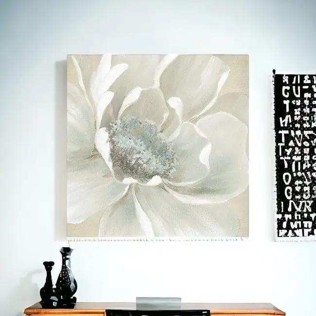 Soft Winter Flower Unframed Print Wall Art - Homeroots - Flyclothing LLC