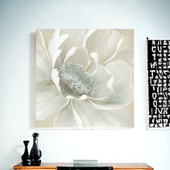 Soft Winter Flower Unframed Print Wall Art - Homeroots
