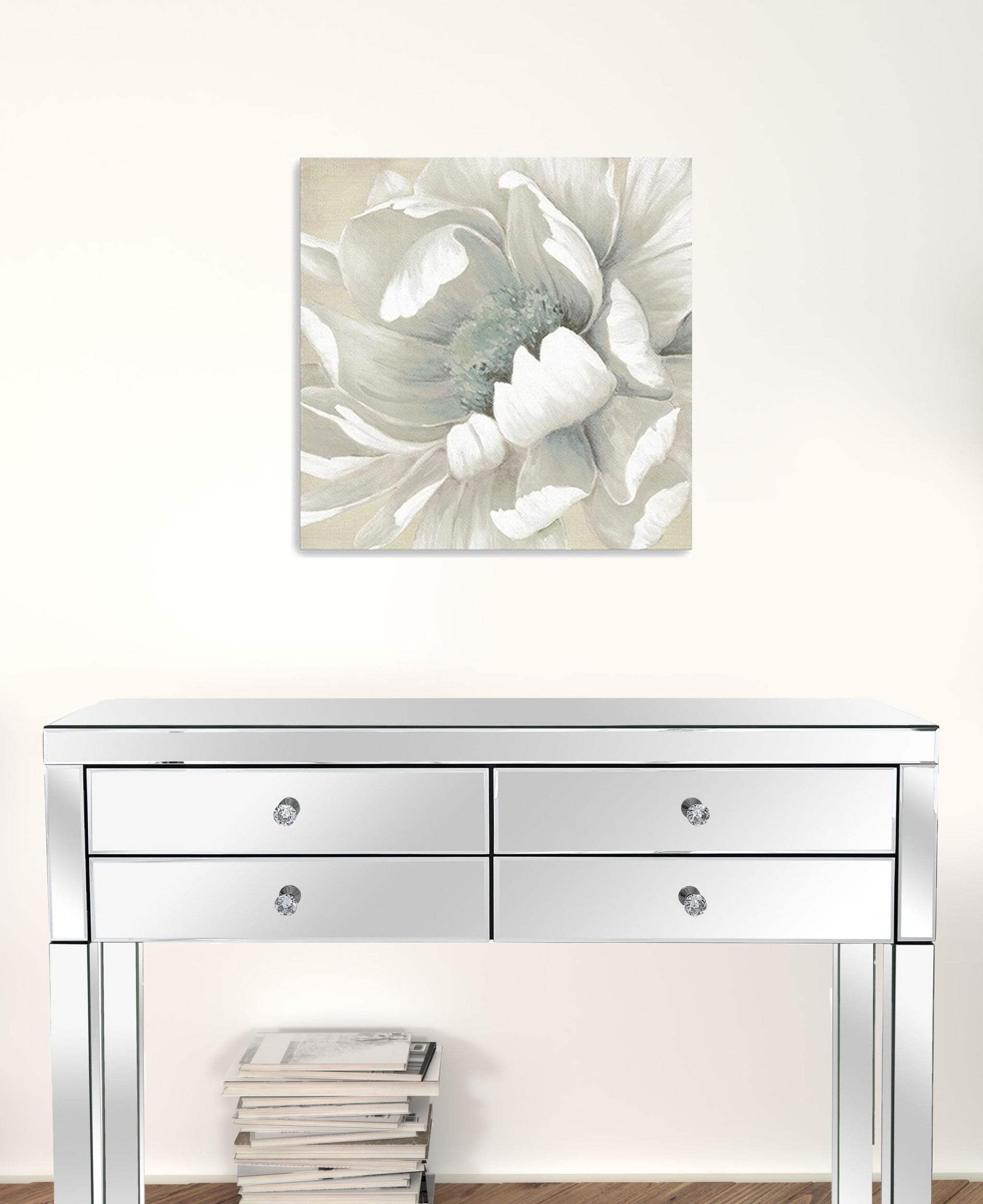 Soft Winter Flower In Bloom Unframed Print Wall Art - Homeroots - Flyclothing LLC
