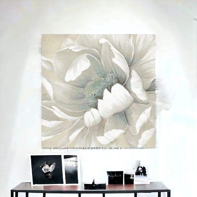 Soft Winter Flower In Bloom Unframed Print Wall Art - Homeroots - Flyclothing LLC