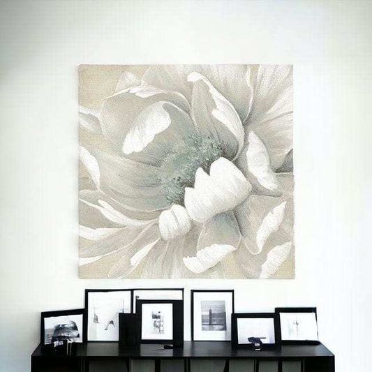 Soft Winter Flower In Bloom Unframed Print Wall Art - Homeroots - Flyclothing LLC