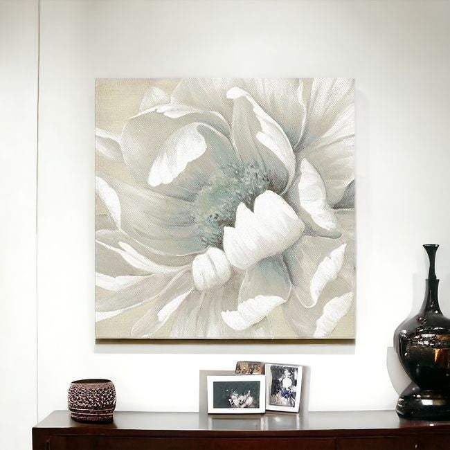 Soft Winter Flower In Bloom Unframed Print Wall Art - Homeroots - Flyclothing LLC