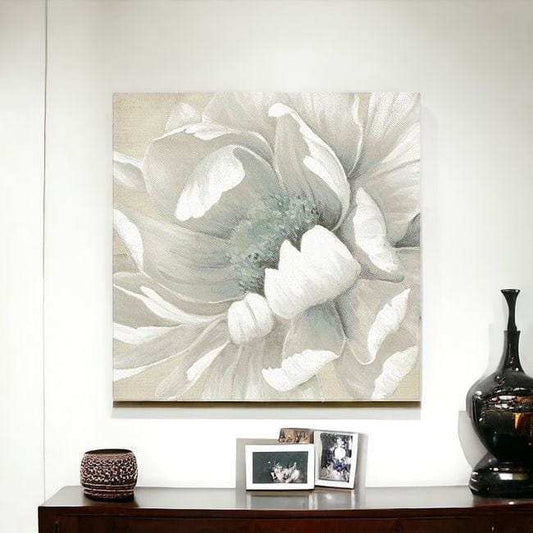 Soft Winter Flower In Bloom Unframed Print Wall Art - Homeroots - Flyclothing LLC
