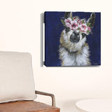 Watercolor Flower Llama Unframed Print Wall Art - Homeroots