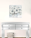 Winter Blues Flower Unframed Print Wall Art - Homeroots - Flyclothing LLC