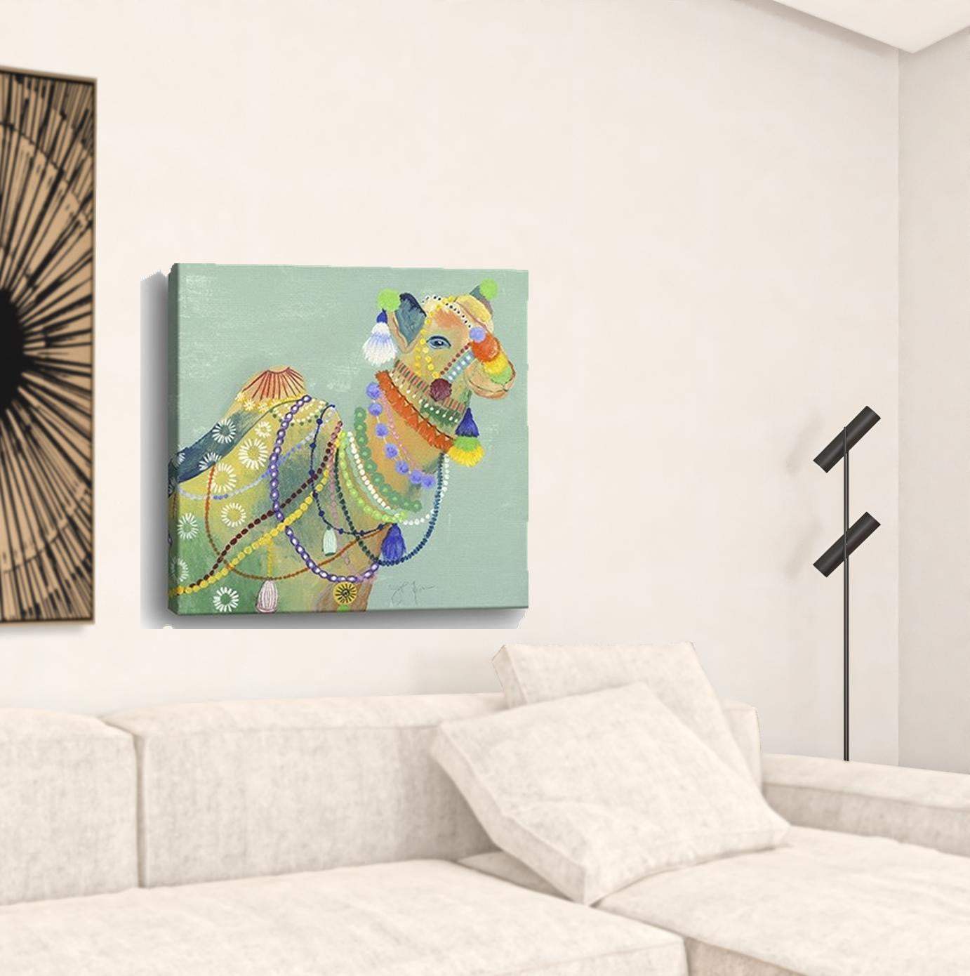 Moroccan Inspired Camel Unframed Print Wall Art - Homeroots - Flyclothing LLC