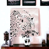 Pink Laying Leopard Unframed Print Wall Art - Homeroots - Flyclothing LLC