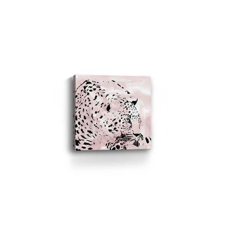 Pink Laying Leopard Unframed Print Wall Art - Homeroots - Flyclothing LLC
