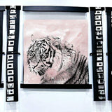 Pink Crouching Tiger Unframed Print Wall Art - Homeroots - Flyclothing LLC