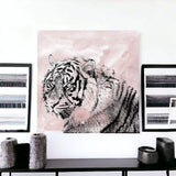 Pink Crouching Tiger Unframed Print Wall Art - Homeroots - Flyclothing LLC