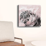 Pink Crouching Tiger Unframed Print Wall Art - Homeroots - Flyclothing LLC
