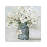 40" x 40" Watercolor Soft Pastel Dogwood Bouquet Canvas Wall Art - Homeroots - Flyclothing LLC