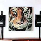 Staring Tiger Portrait Unframed Print Wall Art - Homeroots - Flyclothing LLC