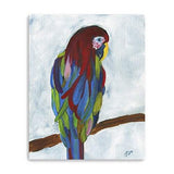 Small Bright and Tropical Parrot Canvas Wall Art - Homeroots - Flyclothing LLC