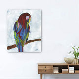 Small Bright and Tropical Parrot Canvas Wall Art - Homeroots - Flyclothing LLC