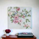 Small Pretty Pink Blooms Canvas Wall Art - Homeroots - Flyclothing LLC